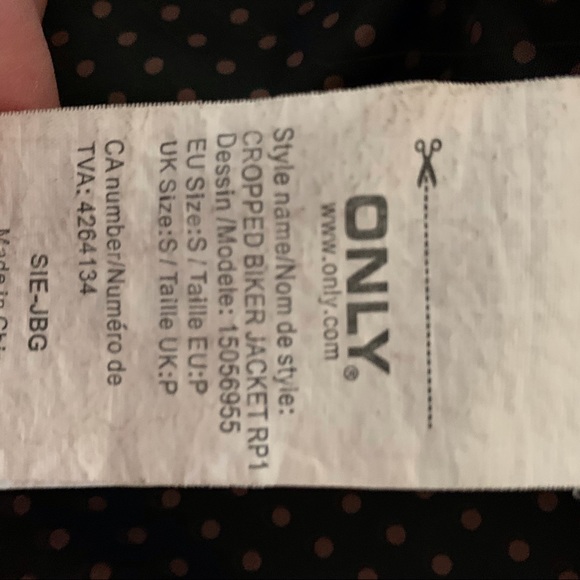 ONLY Brown Pleather Jacket - Picture 6 of 8